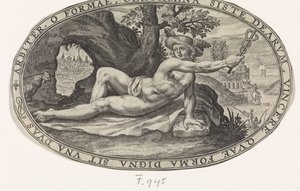 Mercurio Dioses y diosas involucrados en el juicio de Paris (título de la serie) de Crispijn van de Passe (I)
