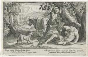 Mercurio mata a Argus Metamorfosis de Ovidio (título de la serie) de Crispijn van de Passe (I)