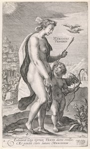 Tarde Meridies Veneris (título sobre objeto) Los cuatro momentos del día (título de la serie) de Crispijn van de Passe (I)