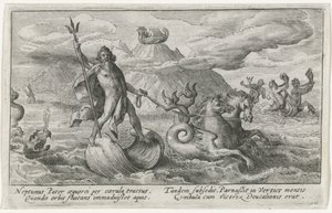 Neptuno calma las olas Metamorfosis de Ovidio (título de la serie) de Crispijn van de Passe (I)