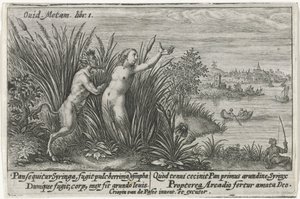 Pan en Jeringas Van Ovid transfigurado (título de la serie) de Crispijn van de Passe (I)