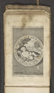 Putto con corazón traspasado Putti representando la palabra de Dios (título de la serie) Verbum Dei (título de la serie)