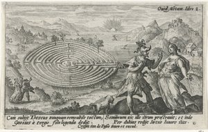 Teseo en Ariadna Metamorfosen van Ovidius (título de la serie) de Crispijn van de Passe (I)