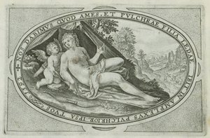 Venus Dioses y diosas involucrados en el juicio de Paris (título de la serie) de Crispijn van de Passe (I)