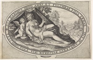 Venus Dioses y diosas involucrados en el juicio de Paris (título de la serie) de Crispijn van de Passe (I)