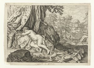 Júpiter y Calisto
Metamorfosis de Ovidio (título de la serie) de Crispijn van de Passe (II) (attributed to)