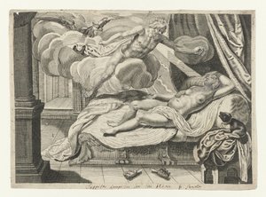 Júpiter y Semele
Metamorfosis de Ovidio (título de la serie) de Crispijn van de Passe (II) (attributed to)