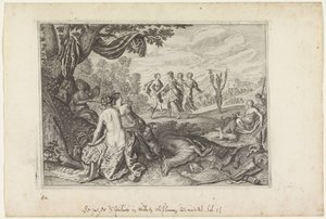 Apulus se convierte en un olivo Metamorfosis de Ovidio (título de la serie) de Crispijn van de Passe (II) (workshop of)