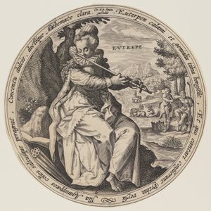 Calíope, de Las Musas de Crispijn van de Passe I