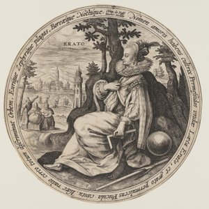 Urania, de Las Musas de Crispijn van de Passe I
