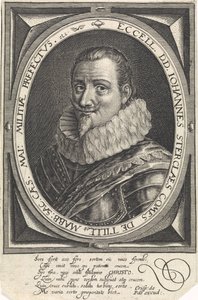 Retrato de Johann Tserclaes, Conde de Tilly de Crispijn van de Passe the Elder