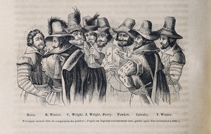 La conspiración de la pólvora (grabado) de Crispin I de (after) Passe