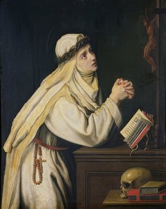 Santa Catalina de Siena (1347-80). Alrededor de 1620 de Cristofano Allori