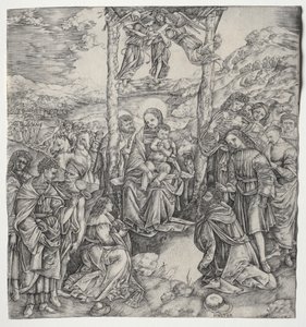 Adoración de los Reyes Magos de Cristofano Robetta
