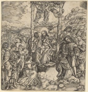La Adoración de los Magos de Cristofano Robetta