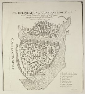 Un mapa de Constantinopla en 1422