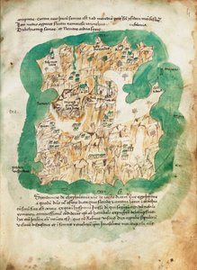Carta de Cefalonia, c.1420 (vitela) de Cristoforo Buondelmonti
