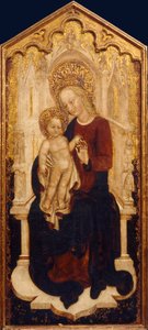 La Virgen y el Niño entronizados de Cristoforo Moretti