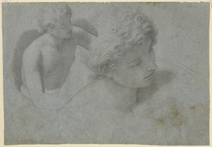 Dos estudios de un joven, c.1600-10 de Cristoforo Roncalli