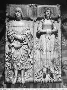 Lápida funeraria de Ludovico Sforza y Beatrice d