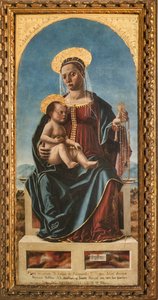 Virgen con el Niño (óleo sobre tabla)