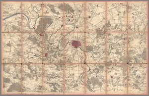 Mapa geométrico de Francia, por Cassini, París (0134002) de Cesar Francois Cassini de Thury