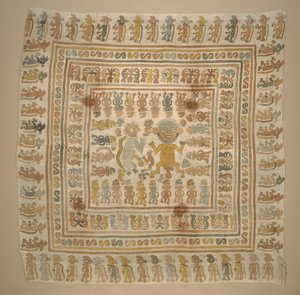 Panel del textil "prisionero", c.1300-1470 de Culture Chimu