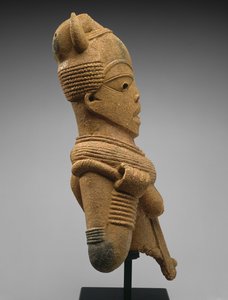 Cabeza y torso de una figura femenina, región de Jos Plateau, Nigeria, 500 a.C.-200 d.C. de Culture Nok