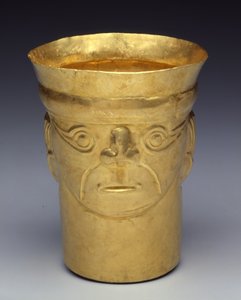 Copa de doble cara, 900-1100 de Culture Sicán