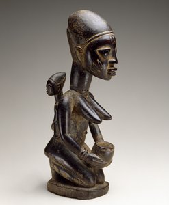 Figura de madre e hijo, Nigeria, finales del siglo XIX de Yoruba Culture