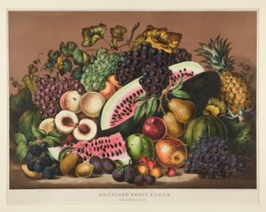 pieza de fruta americana; Placa 2881 de Currier and Ives