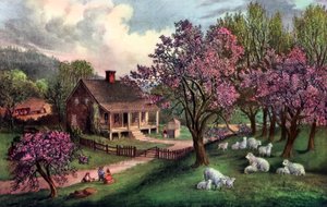 Hacienda estadounidense en primavera, 1869