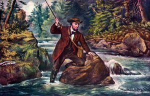 Pesca de trucha de arroyo, 1862