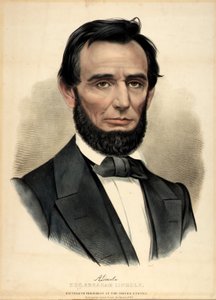 Honorable Abraham Lincoln, 16º Presidente de Currier and Ives
