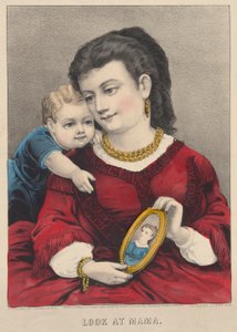 mira a mamá de Currier and Ives