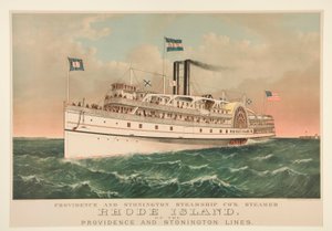 Providencia y Stonington Steamship Co. de Currier and Ives