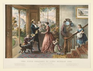 Las Cuatro Estaciones de la Vida: Edad Media (p. 1079) de Currier and Ives