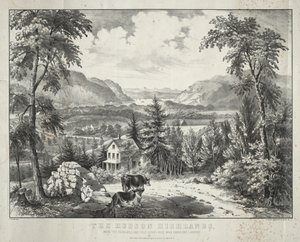 las tierras altas de hudson de Currier and Ives