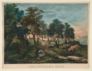 La hora del crepúsculo. de Currier and Ives