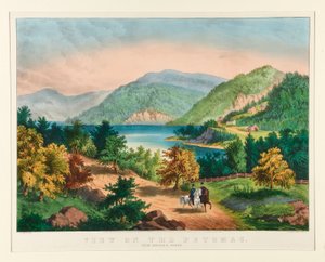 Ver en el Potomac cerca de Harper de Currier and Ives