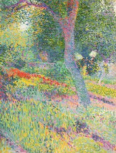 En el jardín del castillo de Pretzfeld, c.1903