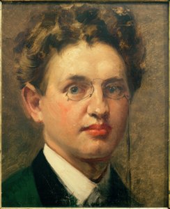 Autorretrato, de frente, con quevedos de Curt Herrmann