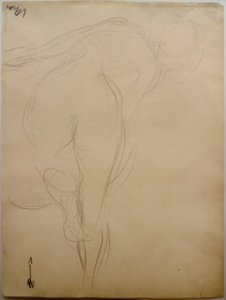 Desnudo femenino de espaldas de Curt Herrmann