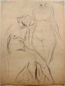 Dos desnudos femeninos de Curt Herrmann