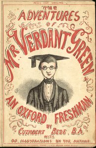 Ilustración de portada para Las aventuras del Sr. Verdant Green, un novato de Oxford