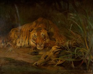 Tigre y presa, 1931 de Cuthbert Edmund Swan