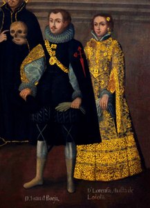 Matrimonio de Martín de Loyola con doña Beatriz Ñusta, y de Don Juan Borja con Lorenza Ñusta (Enríquez y Loyola) de Cuzco School