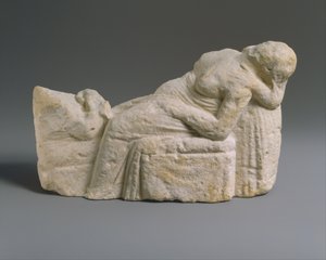 Estatuilla helenística de una escena de parto, c.310-30 a.C. de Cypriot Cypriot