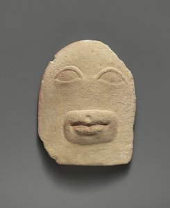 Relieve votivo de piedra caliza de ojos y una boca (piedra caliza) de Cypriot School