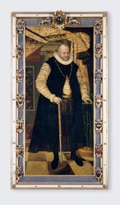 Retrato del elector sajón Augusto I (1526-1586) - Pintura de Cyriacus Roeder (Rheder) (aprox. 1560-1598), óleo sobre lienzo de Cyriacus (c.1560 1598) Roder